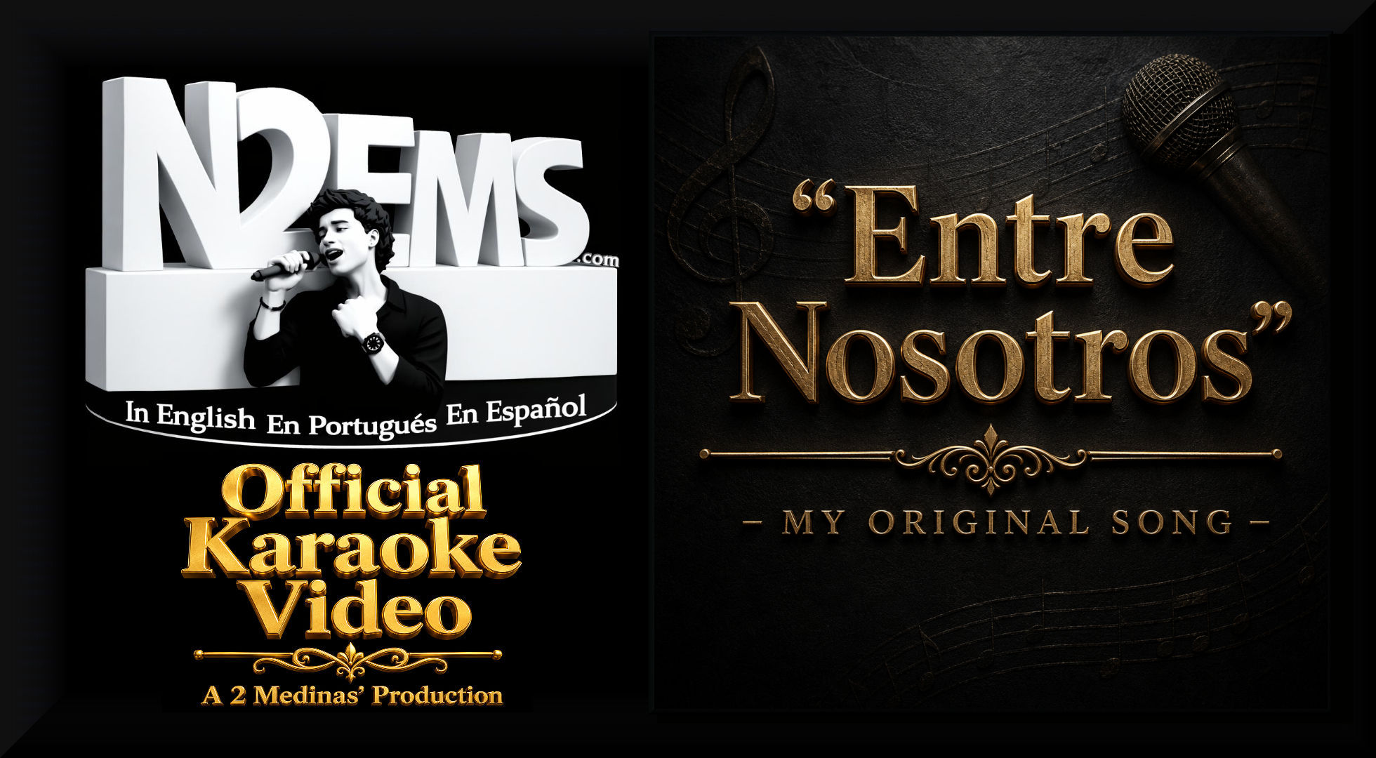 n2ems official karaoke video of Entre nosotros